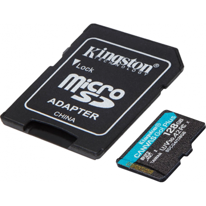 Карта памяти 128Gb MicroSD KINGSTON CANVAS GO! PLUS + SD адаптер () SDCG4/128GB Карта памяти 128Gb MicroSD KINGSTON CANVAS GO! PLUS + SD адаптер () SDCG4/128GB
