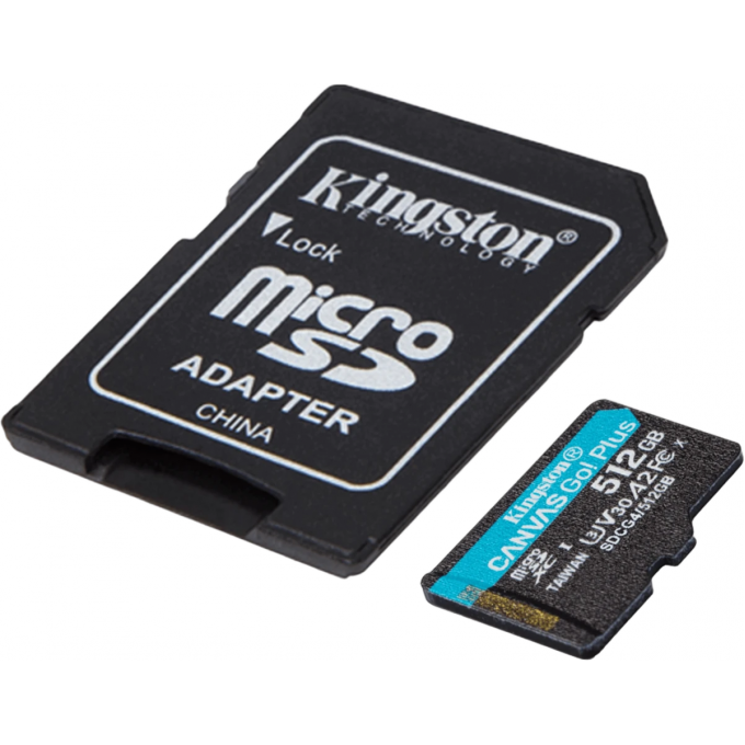 Карта памяти 512Gb MicroSD KINGSTON CANVAS GO! PLUS + SD адаптер () SDCG4/512GB Карта памяти 512Gb MicroSD KINGSTON CANVAS GO! PLUS + SD адаптер () SDCG4/512GB