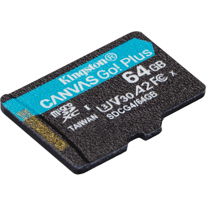 Карта памяти 64Gb MicroSD KINGSTON CANVAS GO! PLUS () SDCG4/64GBSP Карта памяти 64Gb MicroSD KINGSTON CANVAS GO! PLUS () SDCG4/64GBSP