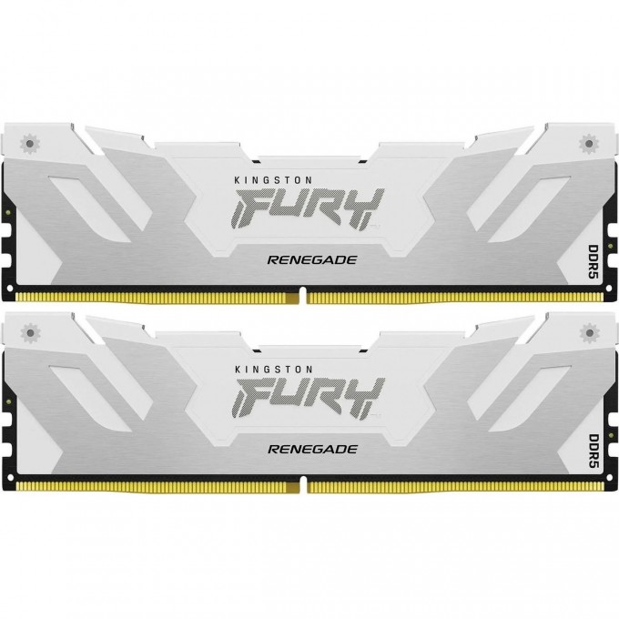 Память оперативная KINGSTON FURY RENEGADE WHITE XMP 32GB 7600MT/s DDR5 CL38 DIMM (Kit of 2) KF576C38RWK2-32